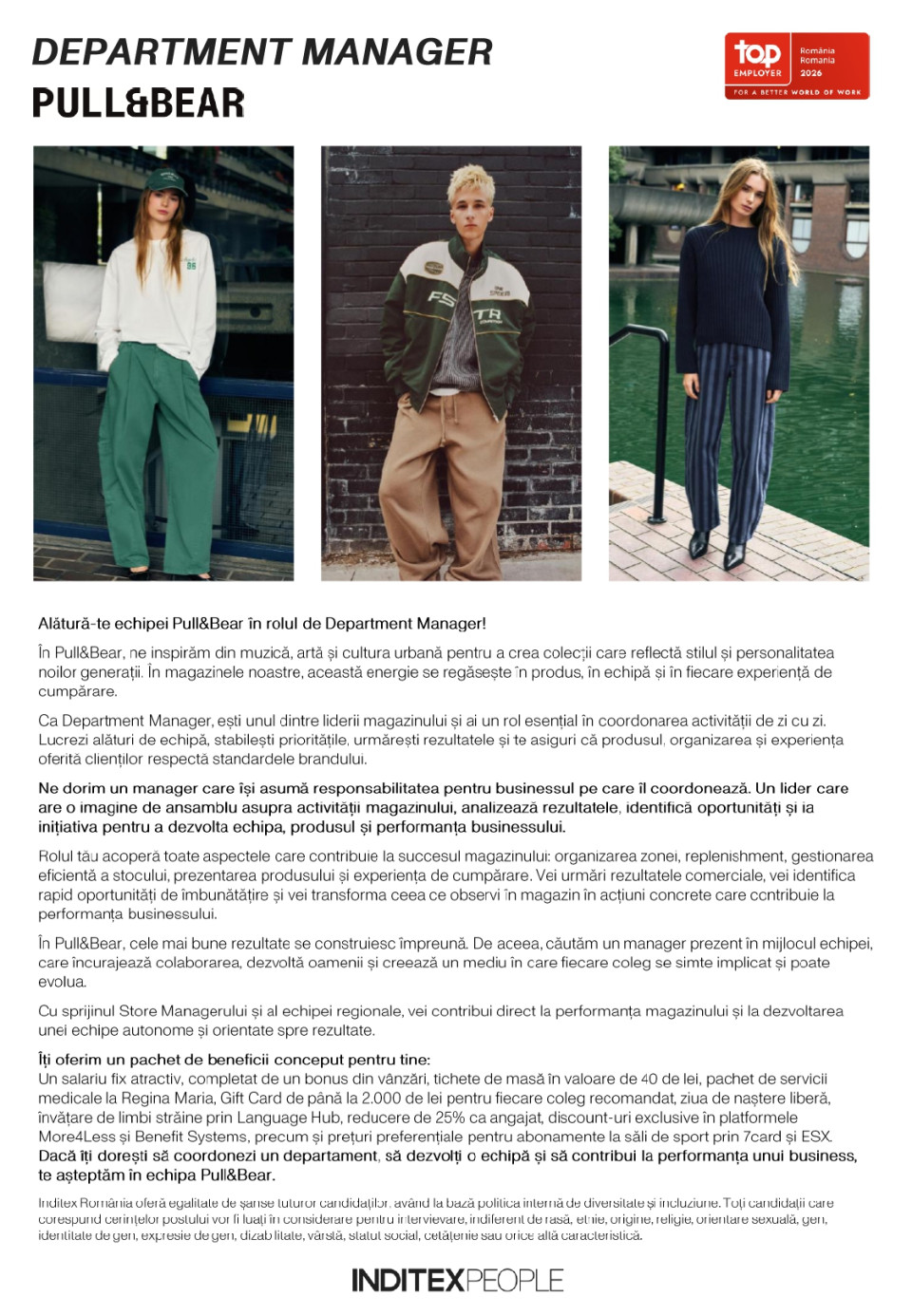 DEPARTMENT MANAGER - Pull&Bear