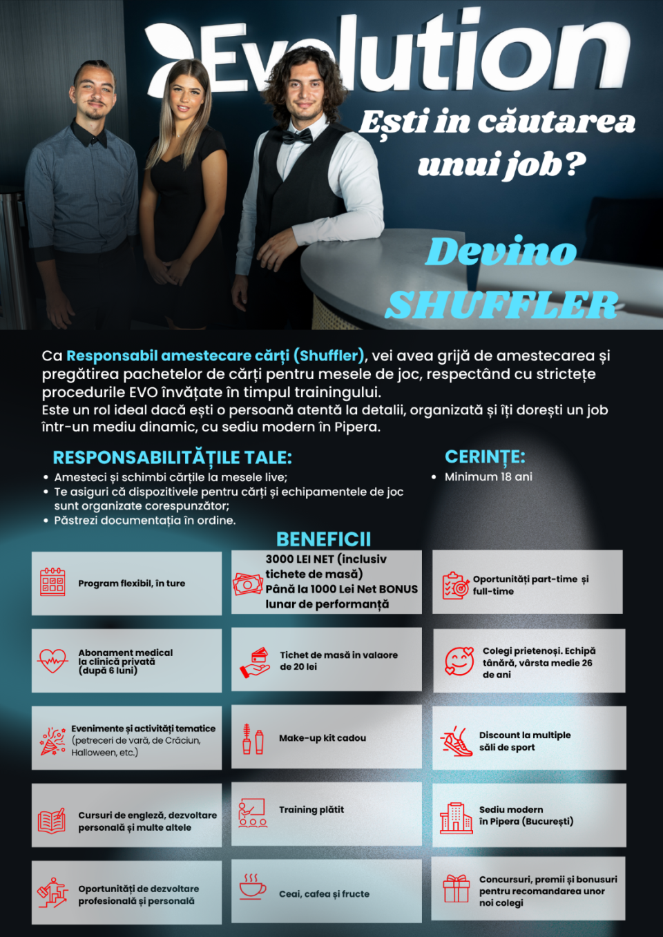 Devino Shuffler in București, experiența nu e necesară
