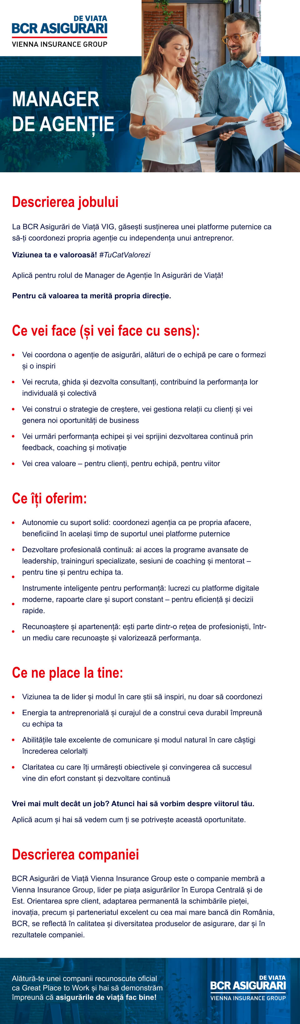 MANAGER DE AGENȚIE